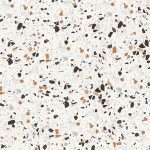 Gạch Cao Cấp Vân Đá Mài Mặt Semi Lapato 30x60cm, 60x60cm, 60x120cm Nền Kem Hạt Đen Cam E Terrazzo 1