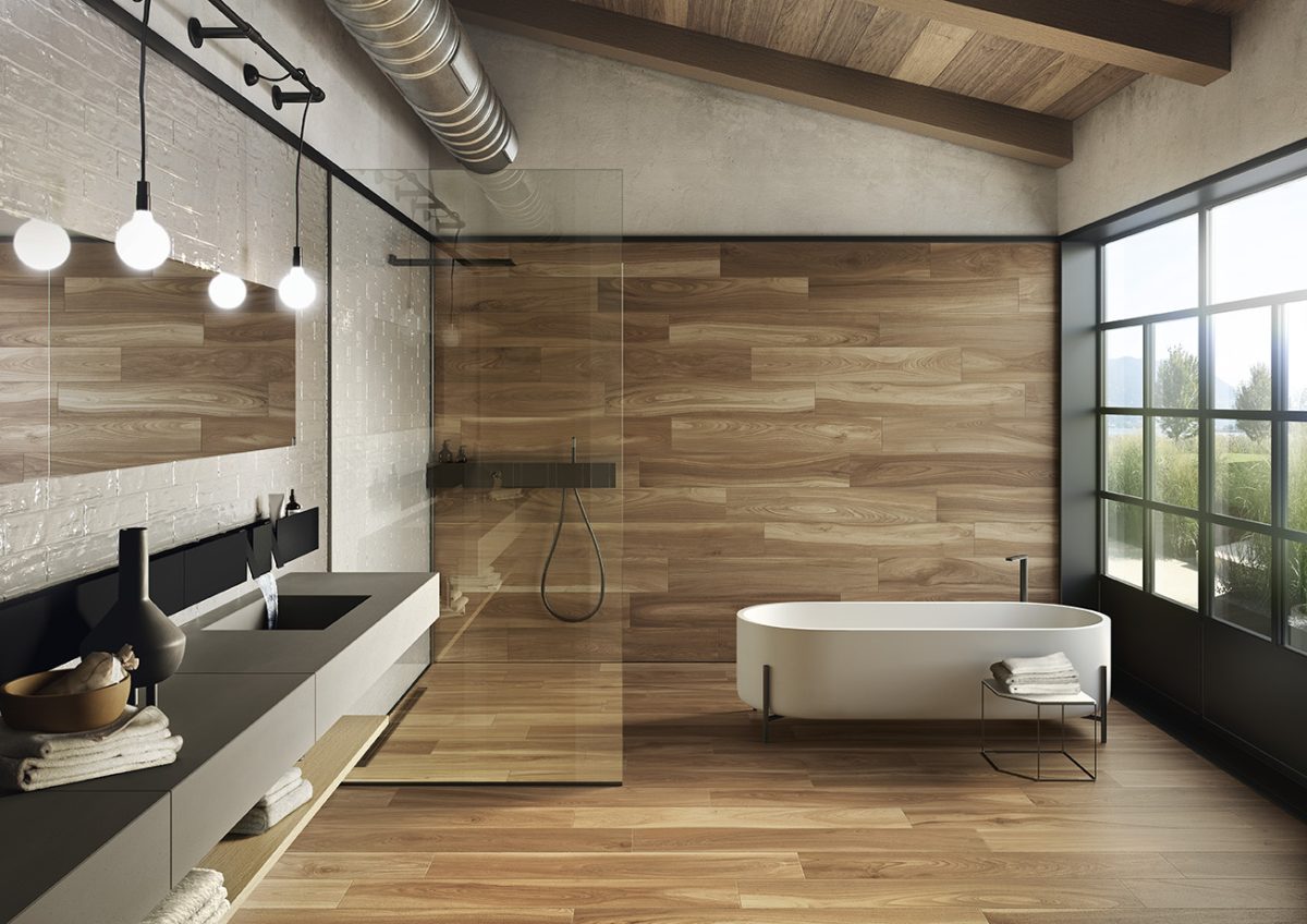 Gạch Ý Vân Gỗ Óc Chó Hike Walnut Trắng Kem, Nâu Nhạt, Beige, Nâu Sẫm 20x120, 30x120, 60x60, 30x240 - Ảnh 21