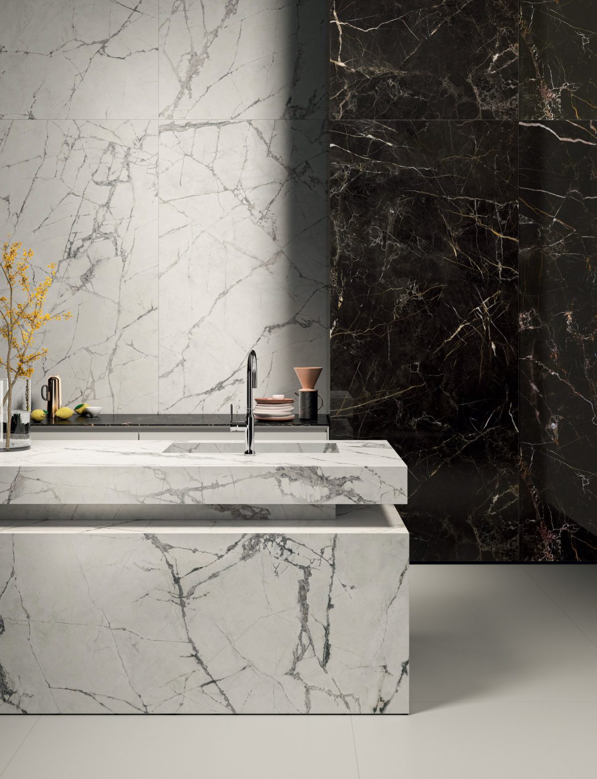 Gạch Ý Vân Đá Marble Trắng, Kem, Xanh, Mặt Bóng, Mờ Honed, Chống Trượt Anima Ever 80x80, 60x120, 80x160, 120x120, 120x240, 160x320 - Ảnh 17