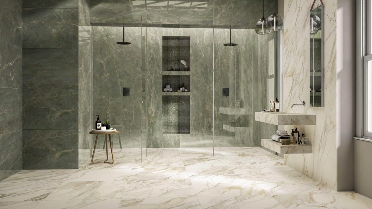 Gạch Ý Vân Đá Marble Trắng, Kem, Xanh, Mặt Bóng, Mờ Honed, Chống Trượt Anima Ever 80x80, 60x120, 80x160, 120x120, 120x240, 160x320 - Ảnh 7