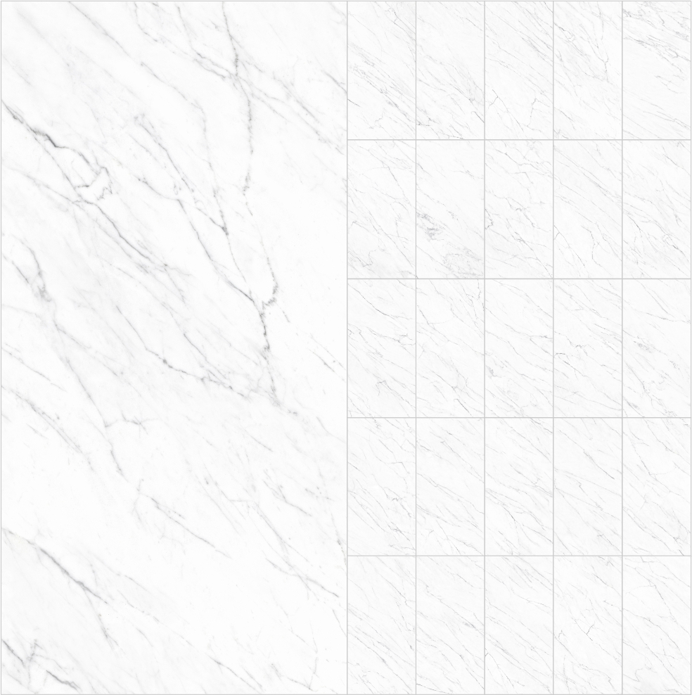 M7 Gạch Vân Đá Marble Trắng Marmo Carrara Mặt Mờ Honed Và Bóng 60x60, 60x120cm, 90x90cm, 75x150cm - Ảnh 1