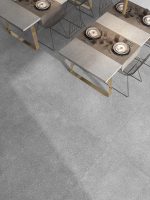 Gạch Mờ Vân Đá Mài Xám Tro Nền Xi Măng Hạt Terrazzo Cenere Grigio 60x60cm, 60x120cm - Ảnh 4