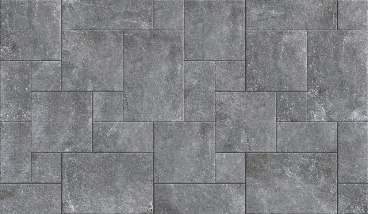 Gạch Mờ Vân Đá Vôi Phối Kiểu Lâu Đài Pháp Modul Nhiều Kích Thước Lime Stone Màu Xám, Kem Vàng, Đen Xám Chống Trượt R11 - Ảnh 1