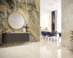 Gạch Ấn Độ Vân Đá Marble Kem Bóng Kích Thước Lớn Marfil Sun - Ảnh 2