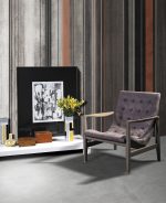 Gạch Trang Trí Họa Tiết Sọc Ngang Vân Xi Măng Phối Vải Face Decor - Ảnh 6