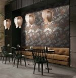 Gạch Trang Trí Hoa Hoa Lá Tông Màu Nâu Mi Decor 60x120 - Ảnh 4