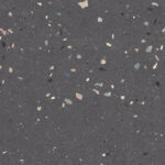 Gạch Vân Đá Terrazzo Cao Cấp Xám Đen Mờ Hạt Thưa Dance Dark Grey 30x60, 60x60, 60x120