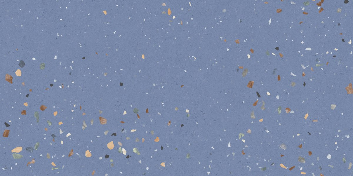 Gạch Vân Đá Terrazzo Cao Cấp Mờ Xanh Da Trời Hạt Thưa Dance Blue 60x60, 60x120 - Ảnh 2