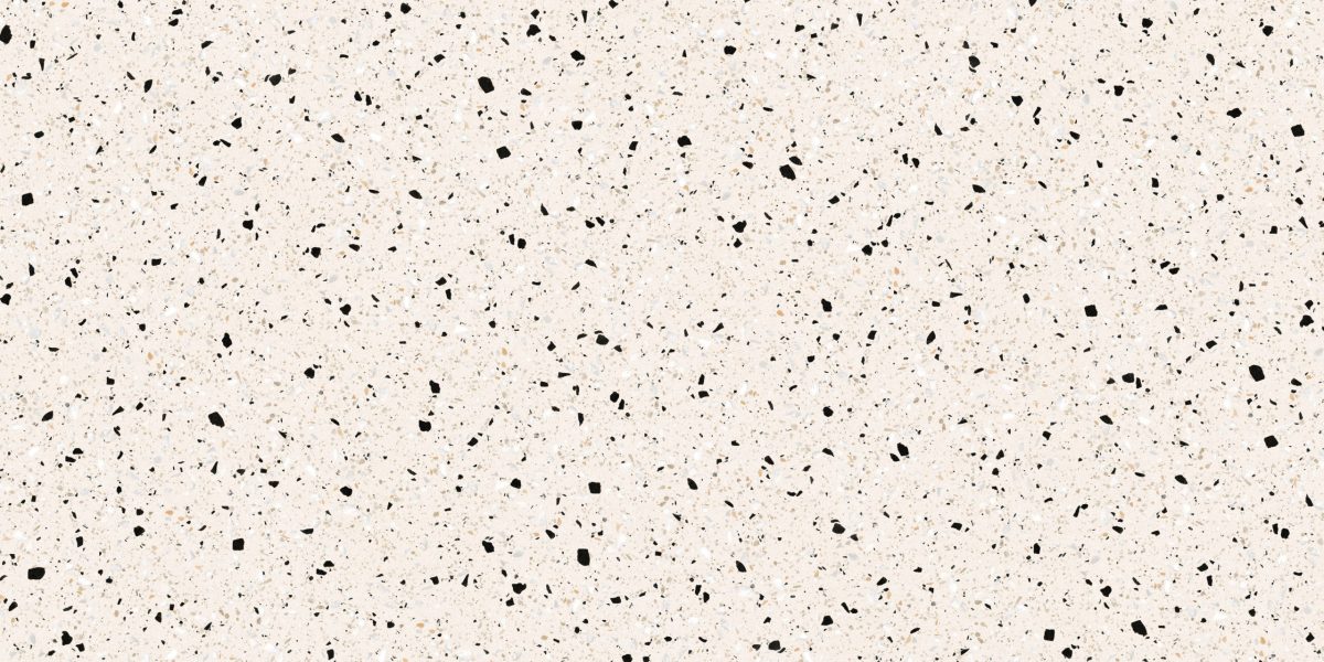 Gạch Terrazzo Kem Mờ Cao Cấp Hạt Đen Cam Trắng Eaton Cream 30x60, 60x60, 60x120 - Ảnh 4