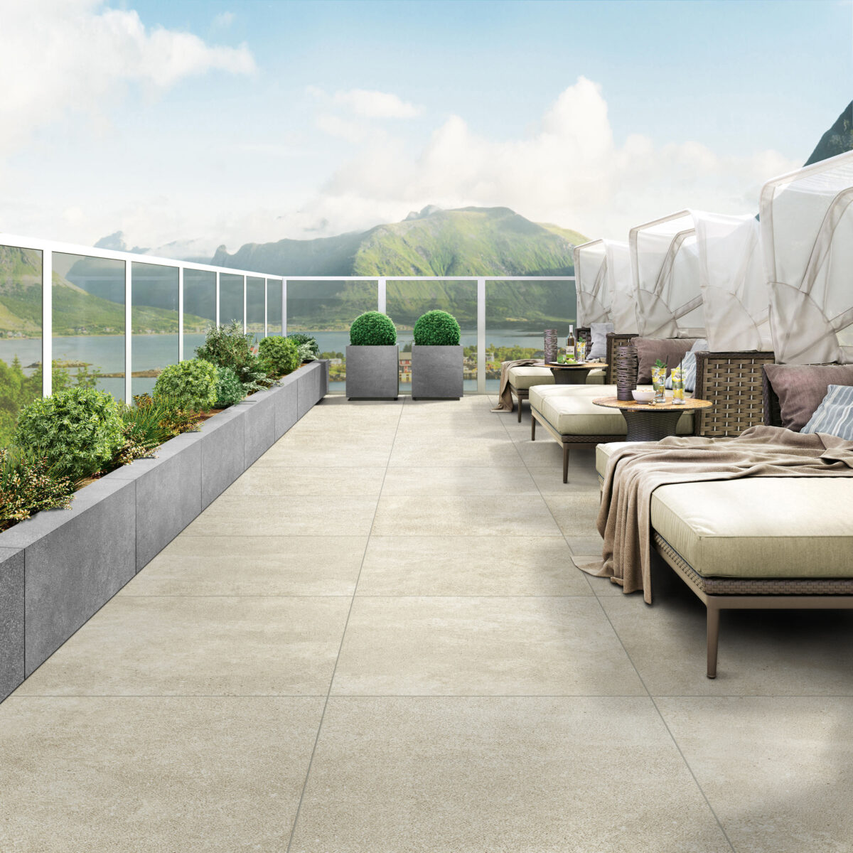 Gạch Vân Đá Tự Nhiên Chống Trượt C Stone 30x60, 60x60, 60x120 Xám Khói, Xám, Đen Xám, Kem Be Gạch Dày 2cm Lát Ngoài Trời - Ảnh 20