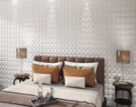 Gạch Tây Ban Nha Trắng Mờ 33x33cm Ốp Trang Trí 3D Thiết Kế Hình Tam Giác 33DEBLTR - Ảnh 2