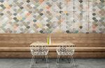 Gạch Mosaic Vảy Cá Bóng Tây Ban Nha 30.7x30.7cm Ốp Tường Trang Trí Đa Sắc Màu Họa Tiết Vải 31SCMO-PA - Ảnh 2