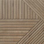 Gạch Vân Gỗ Sồi Tông Kem 44x44cm Ốp Trang Trí Lát Ngoài Trời Thiết Kế Xếp Hình Phân Rãnh Cách Điệu 44TAWO-OA