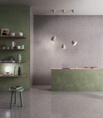 Gạch Bóng Mờ (Honed) Vân Đá Mài Khổ Lớn 75x150cm Màu Xám Nâu Galaxy Terrazzo 75150GATE-G3 - Ảnh 3