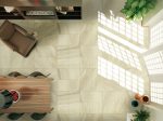 Gạch Mờ Mịn Vân Đá Vôi Biến Chất Bồ Đào Nha Vàng Kem Miles Mocca Cream 60x60cm 60MIST-6617N - Ảnh 4
