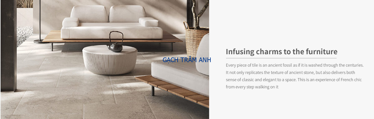 Gạch Mờ Vân Đá Vôi Portland  Limestone Màu Kem Từ Anh Quốc – Phối Kiểu Sàn Lâu Đài Pháp French Pattern - Modul Nhiều Kích Thước Chống Trượt Tốt - Ảnh 6