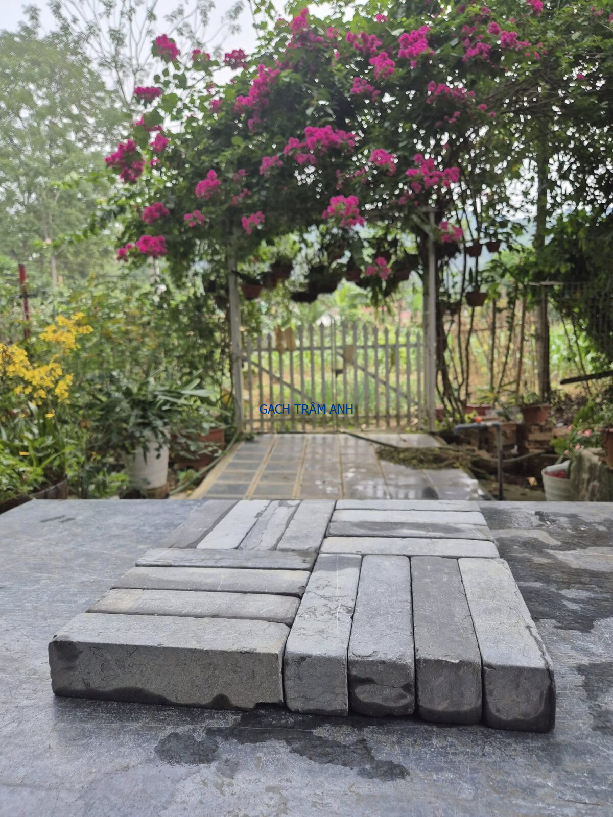 BUSH-HAMMERED BLUESTONE PAVER 5x5x20cm – DẤU CHÂN THỜI GIAN TRÊN NỀN KIẾN TRÚC ĐƯƠNG ĐẠI - Ảnh 2
