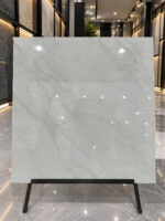 Gạch bóng lát sàn nhập khẩu cao cấp 100x100cm vân đá cẩm thạch marble kem xám trắng - Ảnh 20