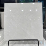 Gạch bóng lát sàn nhập khẩu cao cấp 100x100cm vân đá cẩm thạch marble kem xám trắng - Ảnh 19