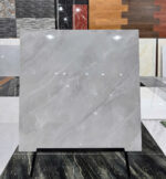 Gạch bóng lát sàn nhập khẩu cao cấp 100x100cm vân đá cẩm thạch marble kem xám trắng - Ảnh 5