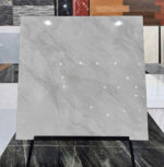 Gạch bóng lát sàn nhập khẩu cao cấp 100x100cm vân đá cẩm thạch marble kem xám trắng - Ảnh 2